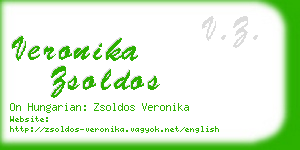 veronika zsoldos business card